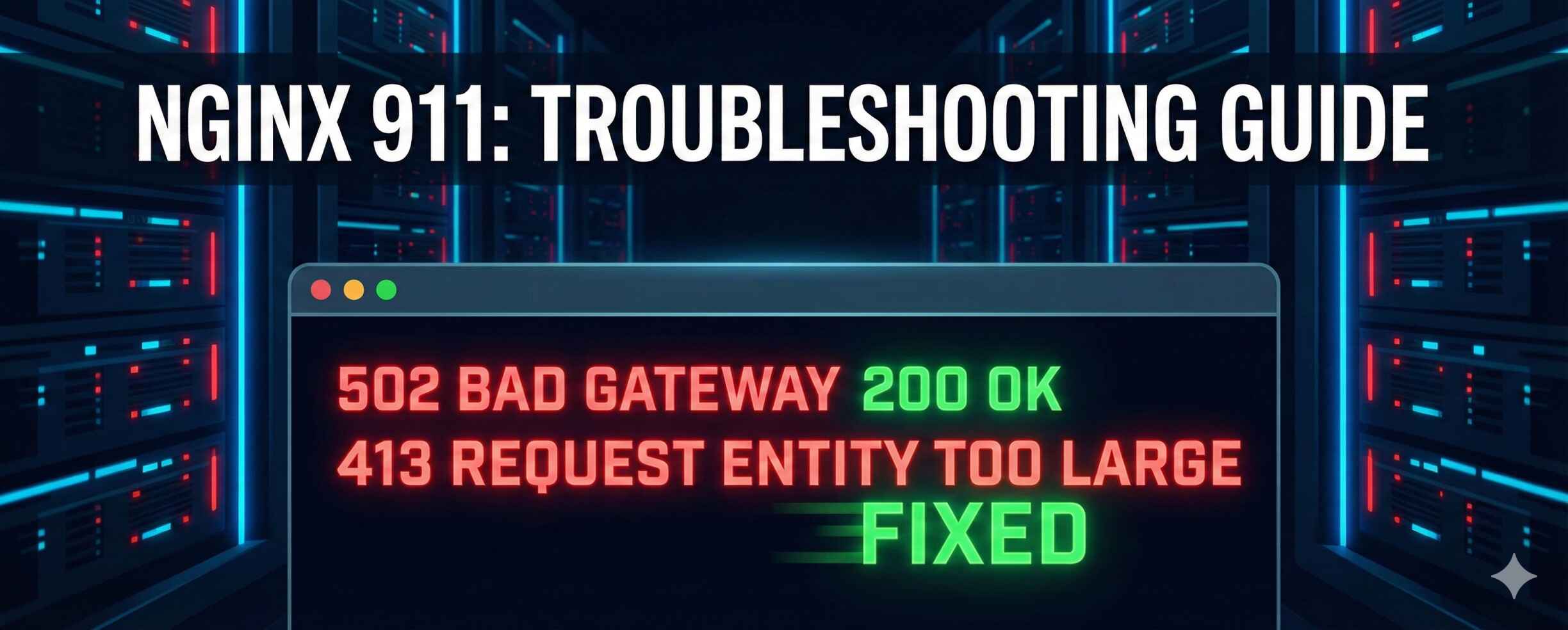 Nginx 911: How to Fix 502 Bad Gateway & 413 Entity Too Large Errors