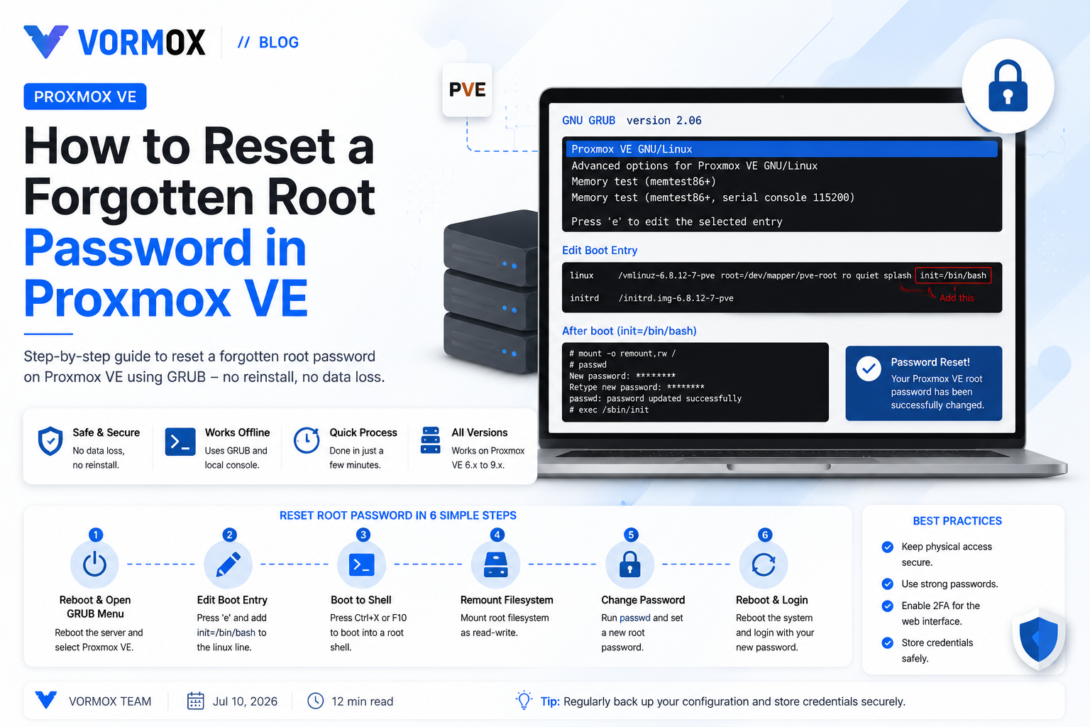 How to Reset a Forgotten Root Password in Proxmox VE
